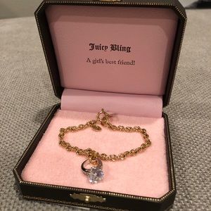 Juicy Couture Gold and Faux Diamond Bracelet